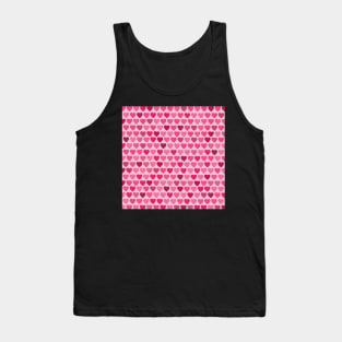 Pink Valentines Hearts Tank Top